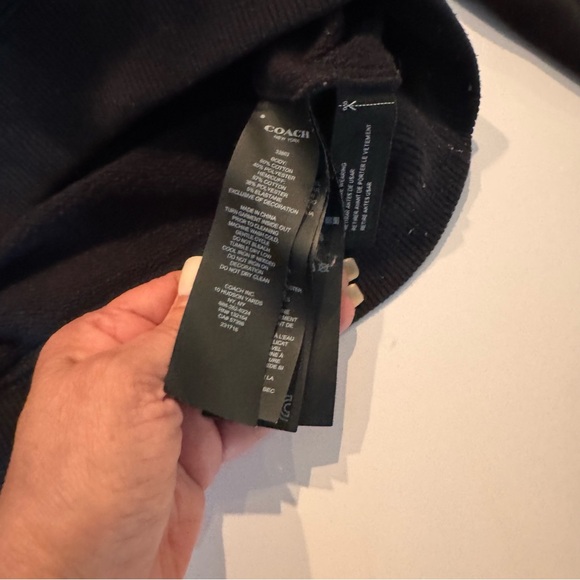 Coach Black Embroidered Floral Sweatshirt Women’s Small Pullover - Picture 9 of 10